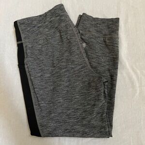 Athleta Girl Jogger Pants Gray Black Panel XL 14 Pockets Stretchy Comfy